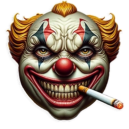 Crypto clown logo